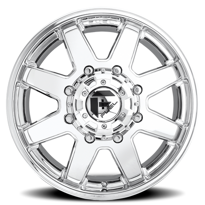 Dually Wheels 20X8.25 Maverick Dually D536 8 On 165.1 Chrome 121.5 Bore 122 Offset 7 Spoke Front Dually Fuel Off Road Wheels