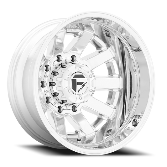 Dually Wheels 20X8.25 Maverick Dually D536 10 On 225 Chrome 170.1 Bore -202 Offset 7 Spoke Outer Dually Fuel Off Road Wheels