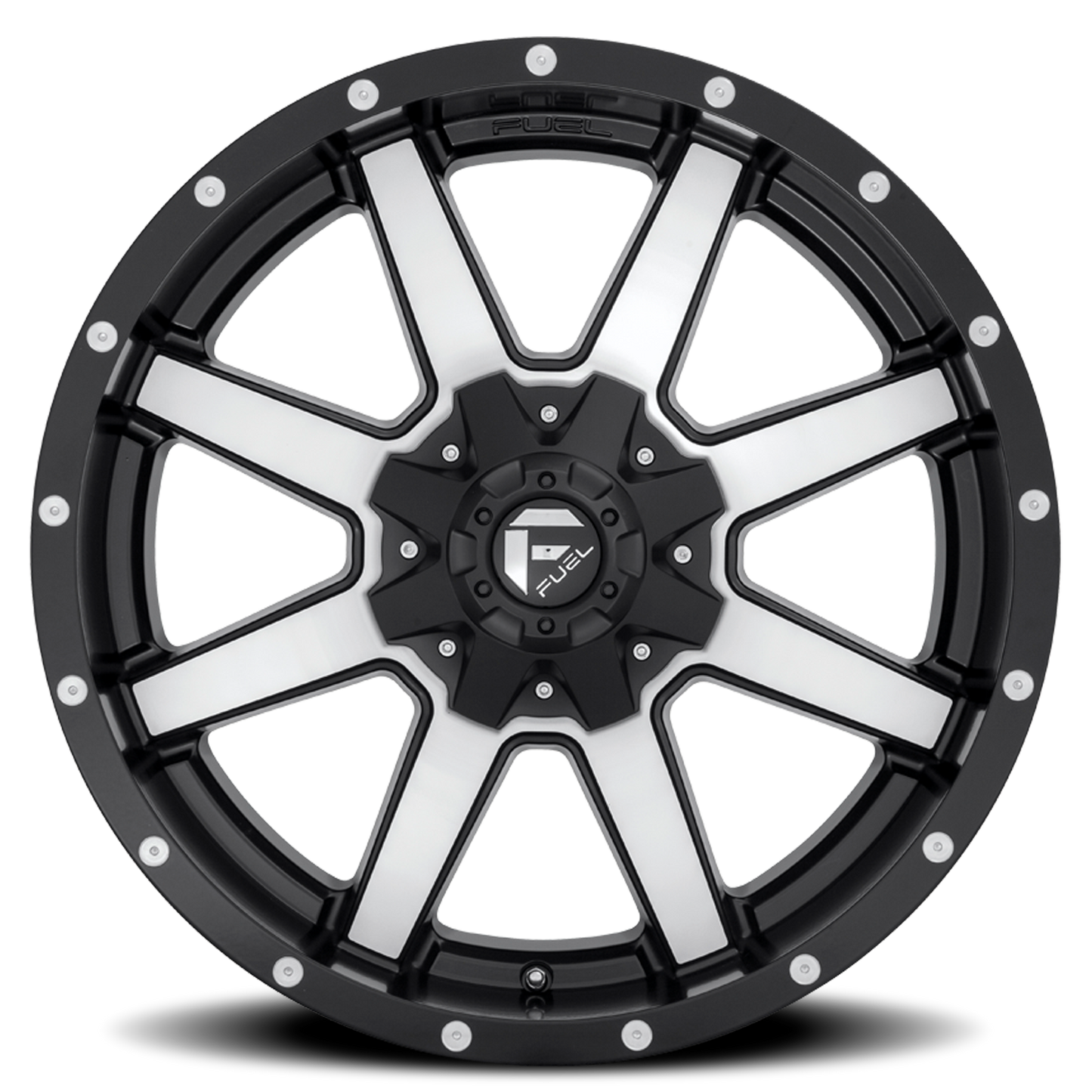Aluminum Wheels 18X9 Maverick D537 6 On 135/6 On 139.7 Black Machined 106.4 Bore 1 Offset Fuel Off Road Wheels