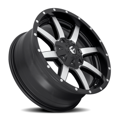 Aluminum Wheels 20X10 Maverick D537 8 On 165.1 Black Machined 125.2 Bore -18 Offset Fuel Off Road Wheels