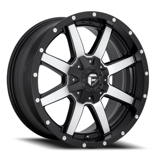 Aluminum Wheels 20X9 Maverick D537 5 On 139.7/5 On 150 Black Machined 110.3 Bore 1 Offset Fuel Off Road Wheels