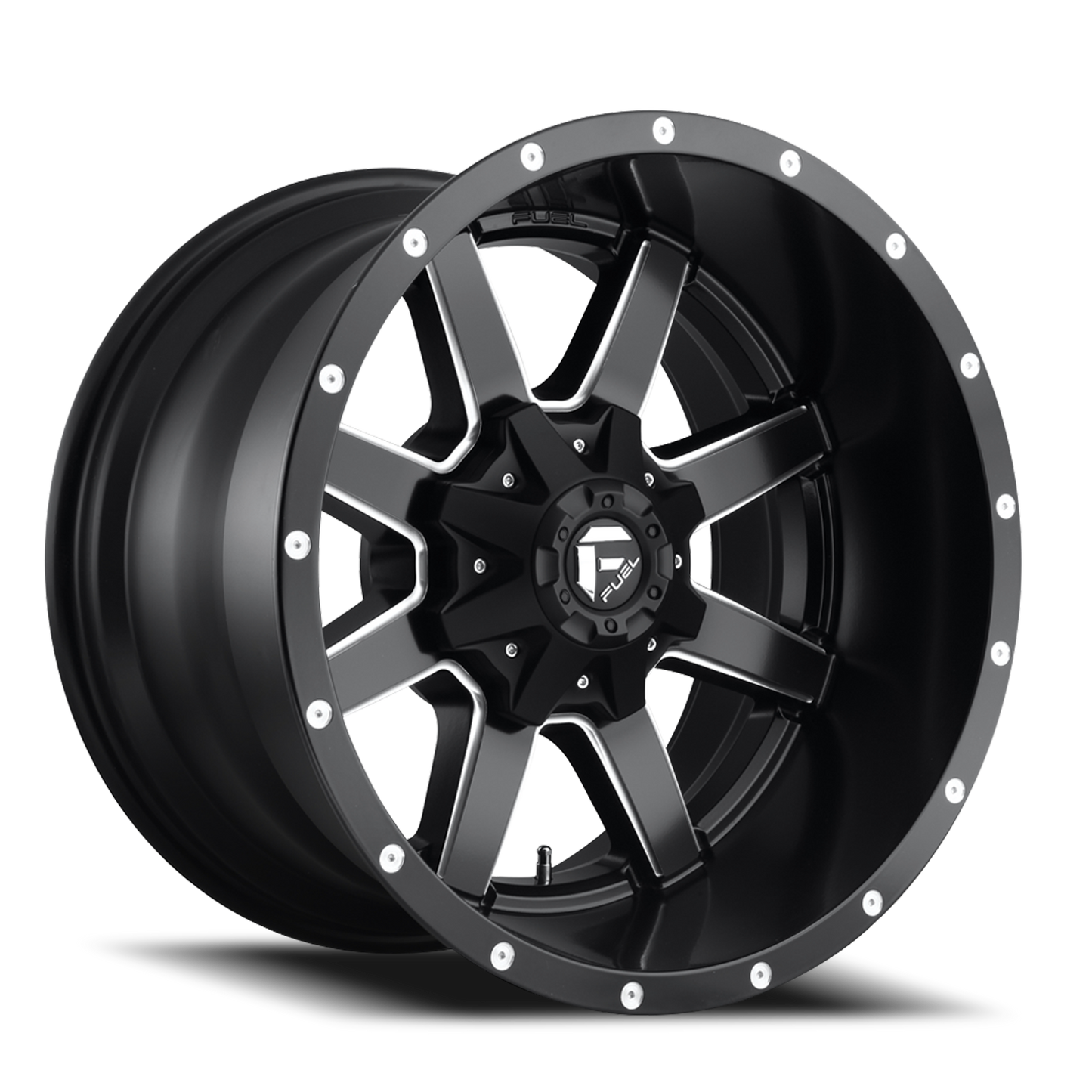 Aluminum Wheels 17X10 Maverick D538 6 On 135/6 On 139.7 Black Milled 106.4 Bore -24 Offset Fuel Off Road Wheels