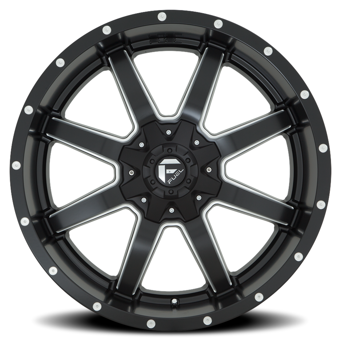 Aluminum Wheels 17X9 Maverick D538 5 On 114.3/5 On 127 Black/Milled 78.1 Bore -12 Offset Fuel Off Road Wheels