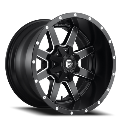Aluminum Wheels 18X9 Maverick D538 8 On 180 Black Milled 125.2 Bore 20 Offset Fuel Off Road Wheels