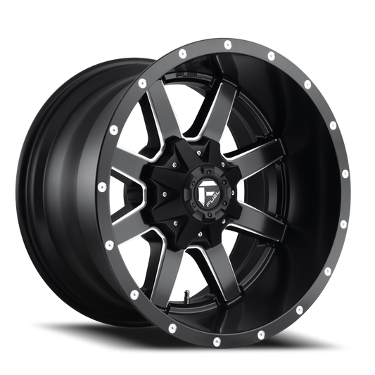 Aluminum Wheels 20X10 Maverick D538 6 On 135/6 On 139.7 Black Milled 106.4 Bore -24 Offset Fuel Off Road Wheels