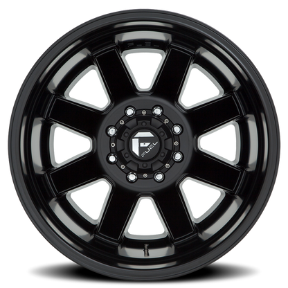 Dually Wheels 22X8.3 Maverick Dually D538 8 On 165.1 Black Milled 121.5 Bore -265 Offset 7 Spoke Outer Dually Fuel Off Road Wheels