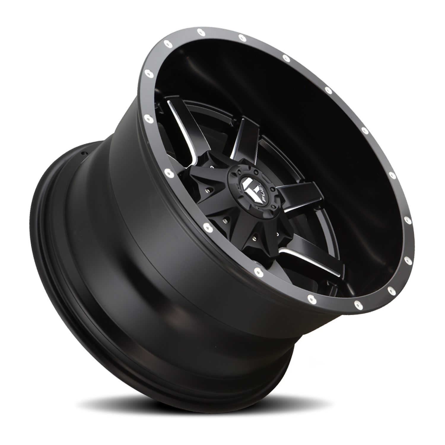 Aluminum Wheels 22X9.5 Maverick D538 6 On 135/6 On 139.7 Black Milled 106.4 Bore 25 Offset Fuel Off Road Wheels