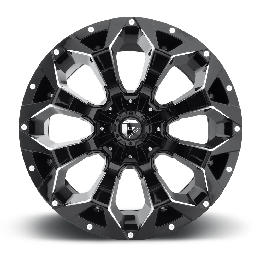 Aluminum Wheels 18X9 Assault D546 6 On 135/6 On 139.7 Matte Black Milled 106.4 Bore -12 Offset 8 Spoke Fuel Off Road Wheels