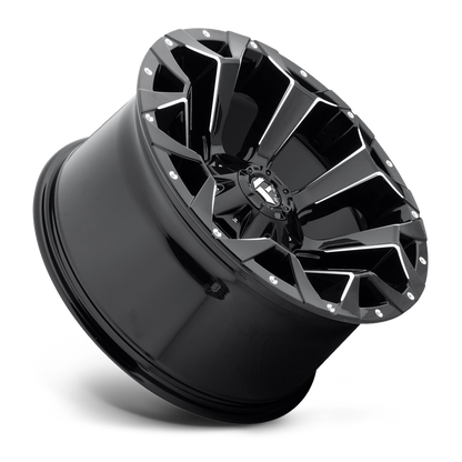 Aluminum Wheels 22X9.5 Assault D546 6 On 135/6 On 139.7 Matte Black Milled 106.1 Bore 20 Offset 8 Spoke Fuel Off Road Wheels