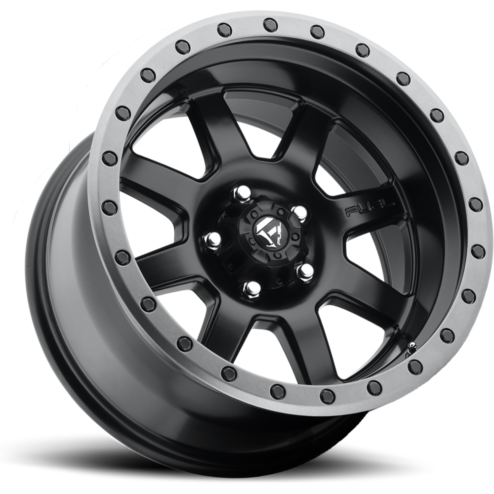 Aluminum Wheels 17X8.5 Trophy D551 5 On 127 Matte Black 78.1 Bore 6 Offset Fuel Off Road Wheels
