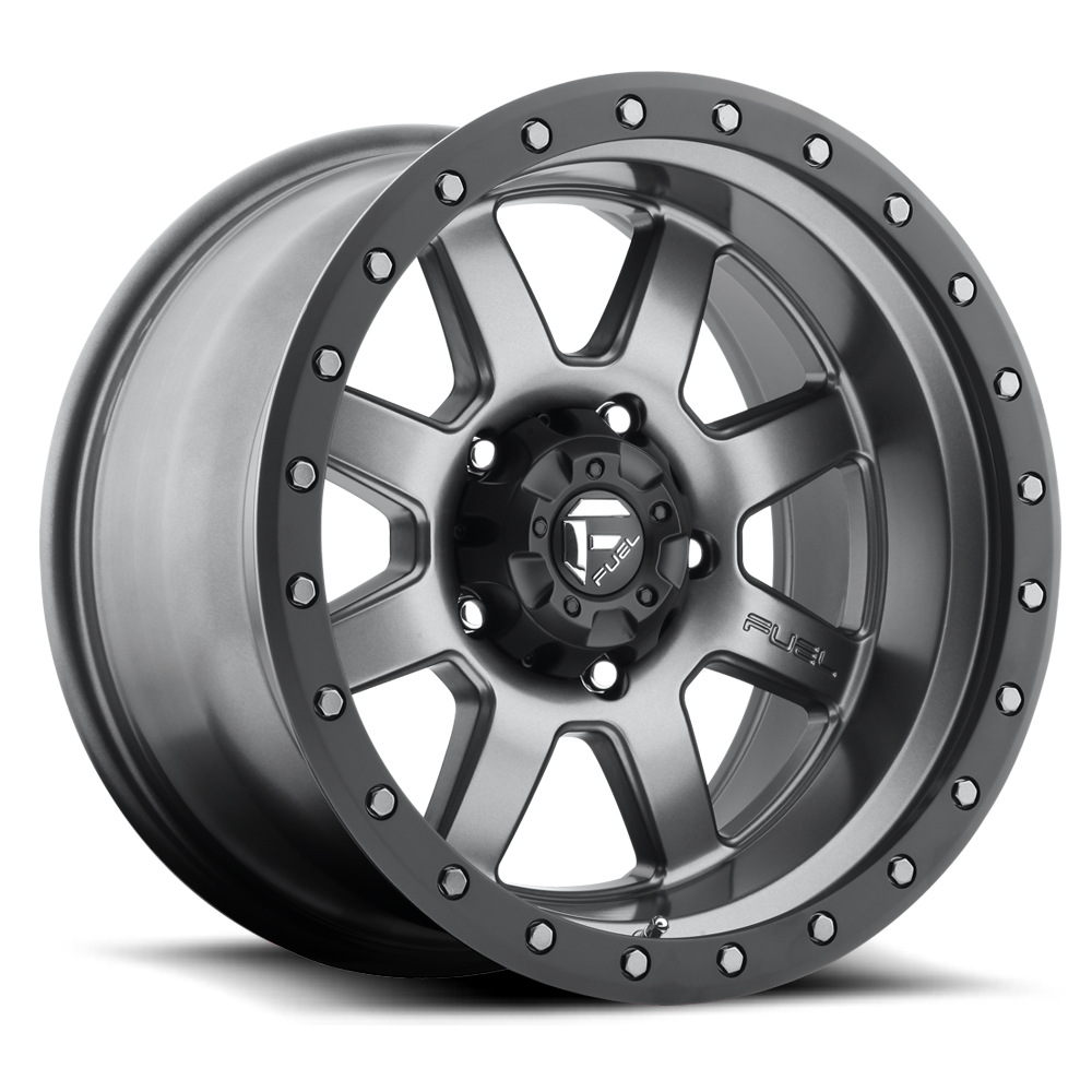 Aluminum Wheels 17X8.5 Trophy D552 6 On 139.7 Anthracite Gray 108 Bore -6 Offset Fuel Off Road Wheels