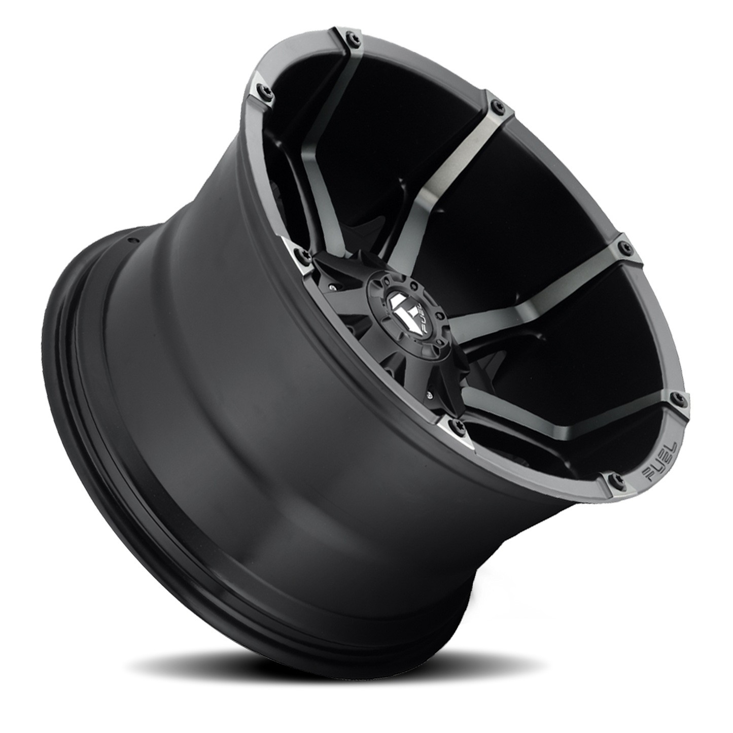 Aluminum Wheels 20X10 Coupler D556 5 On 114.3/5 On 127 Matte Black/Machined Dark Tint 78.1 Bore -24 Offset 8 Spoke Fuel Off Road Wheels