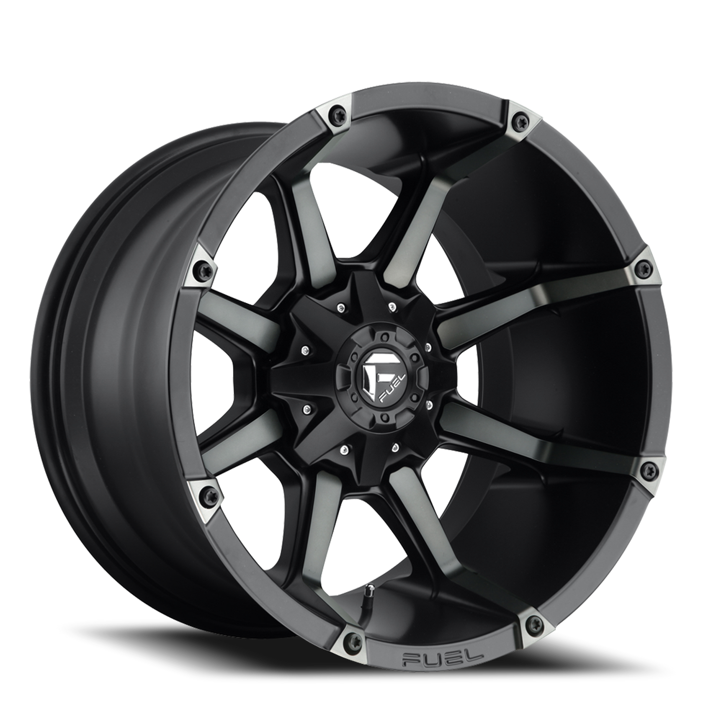Aluminum Wheels 20X10 Coupler D556 5 On 114.3/5 On 127 Matte Black/Machined Dark Tint 78.1 Bore -12 Offset 8 Spoke Fuel Off Road Wheels