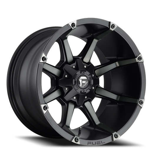 Aluminum Wheels 20X9 Coupler D556 8 On 180 Matte Black/Machined Dark Tint 124.3 Bore 20 Offset 8 Spoke Fuel Off Road Wheels