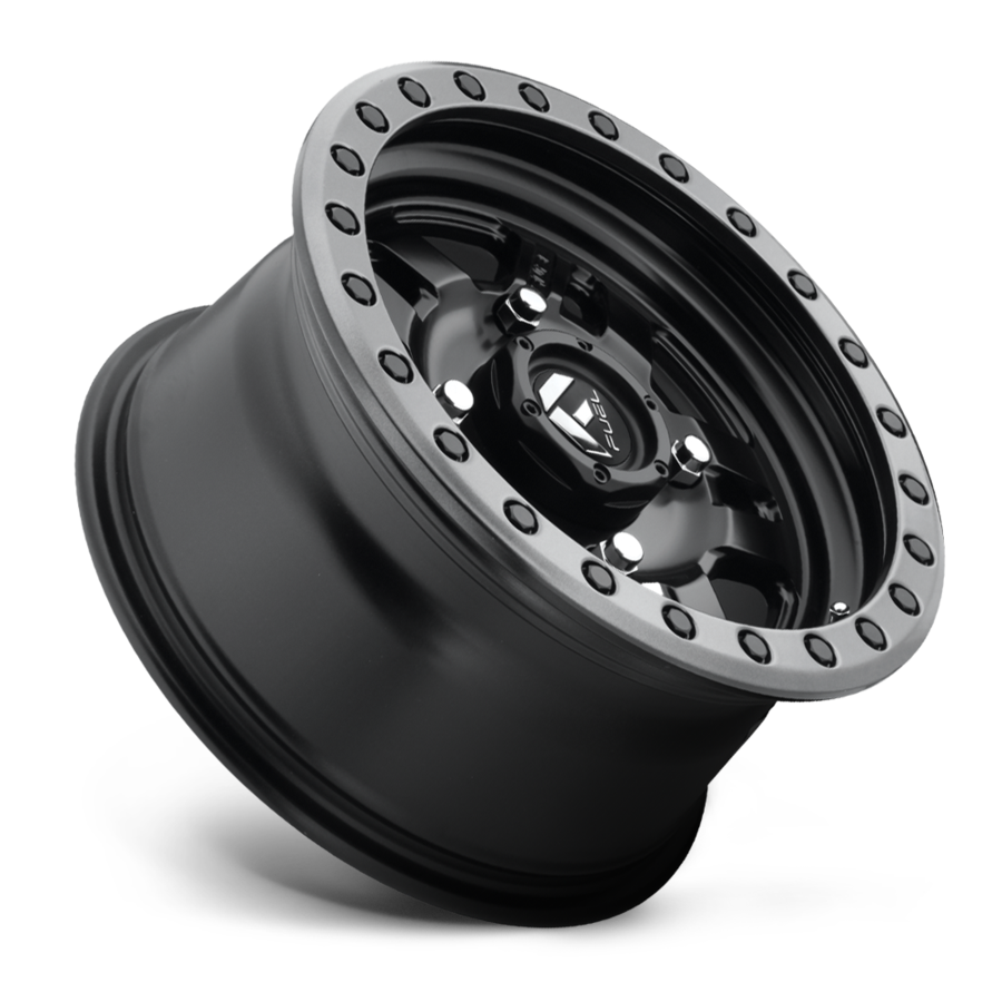 Aluminum Wheels 15X7 Anza UTV D557 4 On 156 Matte Black Beadlock 132 Bore 13 Offset 5 Spoke Fuel Off Road Wheels