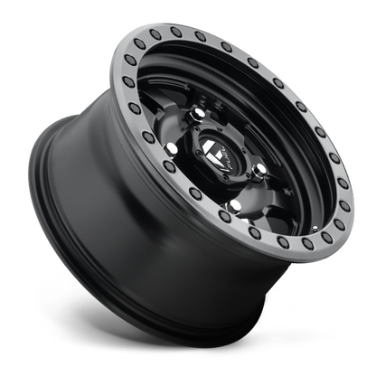 Aluminum Wheels 15X7 Anza UTV D557 4 On 136 Matte Black Beadlock 110.2 Bore 13 Offset 5 Spoke Fuel Off Road Wheels