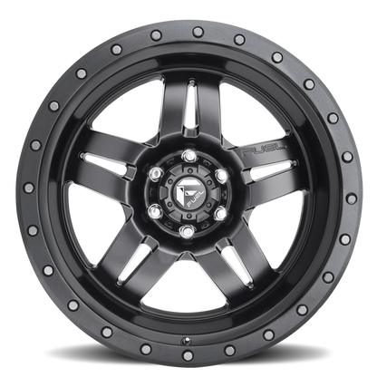 Aluminum Wheels 18X9 Anza D558 8 On 170 Matte Gunmetal Gray 125.1 Bore 1 Offset 5 Spoke Fuel Off Road Wheels