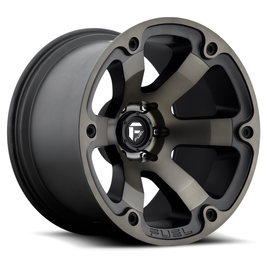Aluminum Wheels 17X9 Beast D564 6 On 139.7 Matte Black/Machined Dark Tint 106.1 Bore 19 Offset 6 Spoke Fuel Off Road Wheels