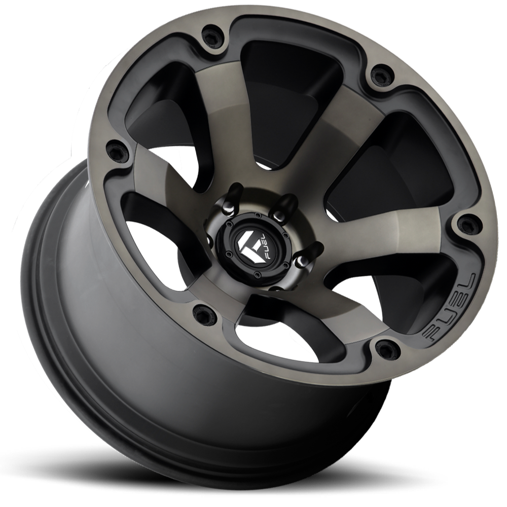 Aluminum Wheels 20X10 Beast D564 5 On 139.7 Matte Black/Machined Dark Tint 108 Bore -18 Offset 6 Spoke Fuel Off Road Wheels