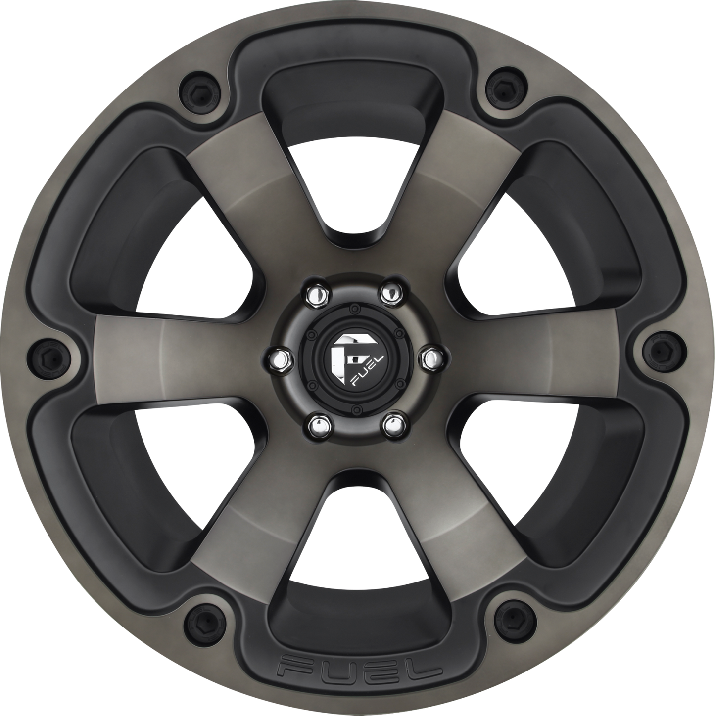 Aluminum Wheels 20X9 Beast D564 8 On 180 Matte Black/Machined Dark Tint 124.3 Bore 20 Offset 6 Spoke Fuel Off Road Wheels