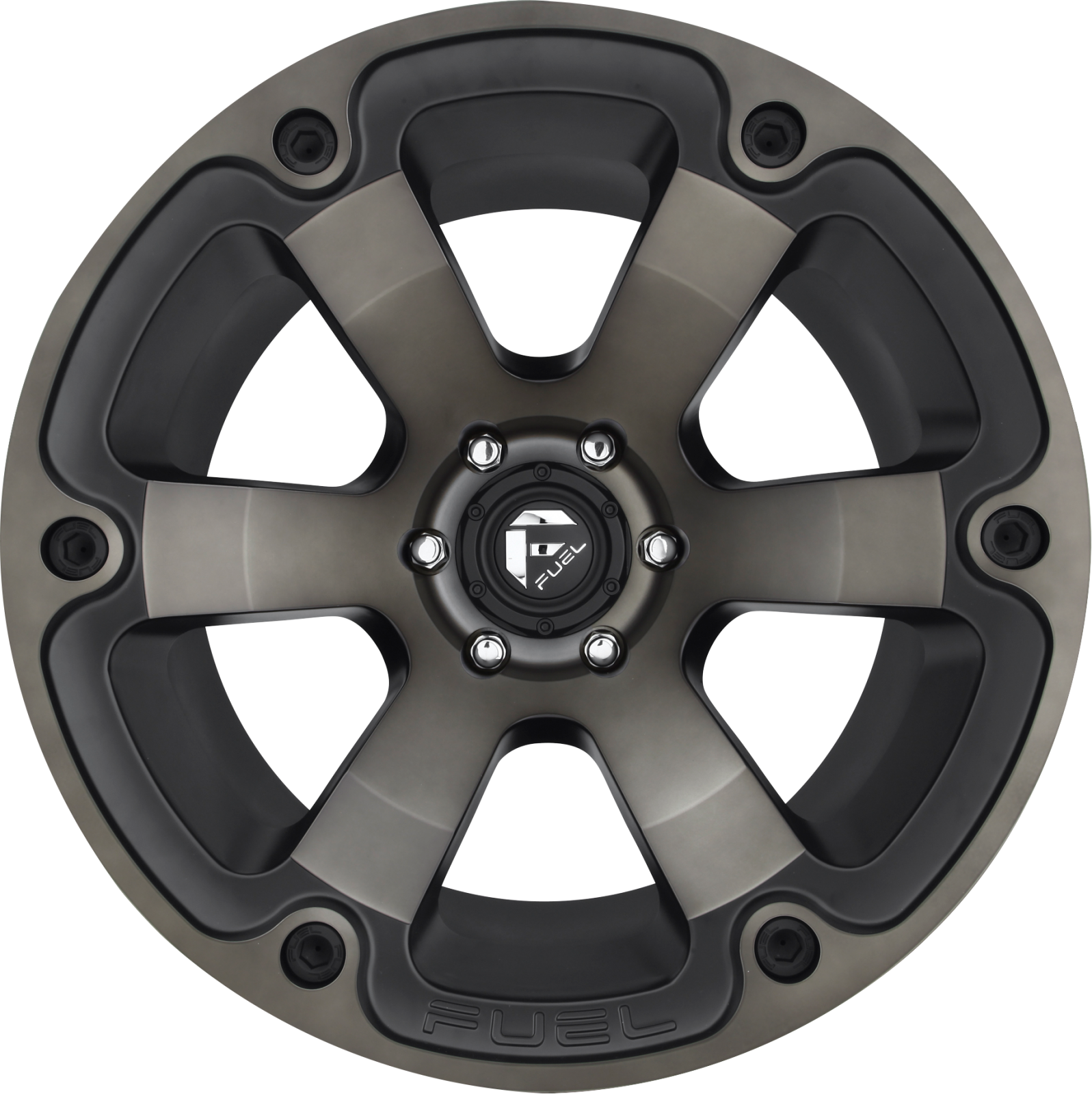 Aluminum Wheels 20X9 Beast D564 5 On 150 Matte Black/Machined Dark Tint 110.3 Bore 20 Offset 6 Spoke Fuel Off Road Wheels