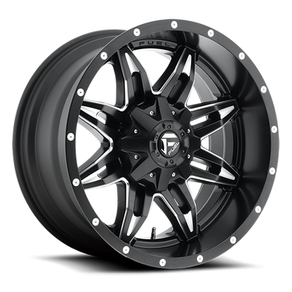 Aluminum Wheels 20X9 Lethal D567 6 On 135/6 On 139.7 Matte Black Milled 106.4 Bore 1 Offset Fuel Off Road Wheels