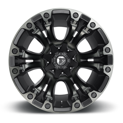 Aluminum Wheels 20X10 Vapor D569 5 On 139.7/5 On 150 Matte Black Double Dark Tint 110.1 Bore -18 Offset Fuel Off Road Wheels