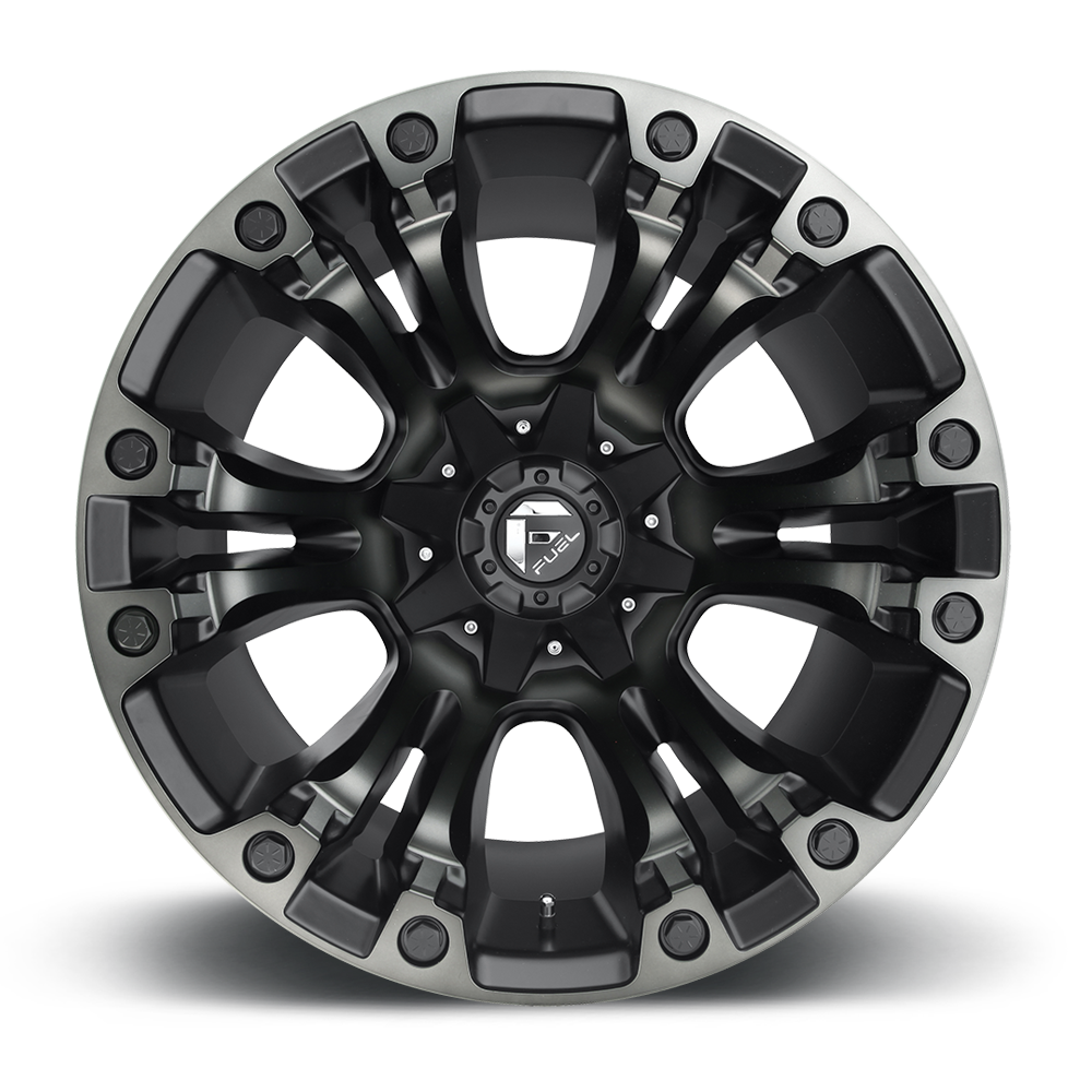 Aluminum Wheels 20X10 Vapor D569 6 On 135/6 On 139.7 Matte Black Double Dark Tint 106.1 Bore -19 Offset Fuel Off Road Wheels