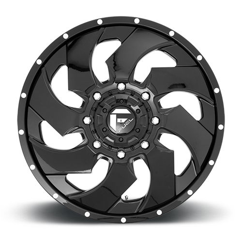 Dually Wheels 20X8.3 Cleaver Dually D574 8 On 200 Gloss Black Milled 142 Bore 105 Offset Multi Spoke Front Dually Fuel Off Road Wheels
