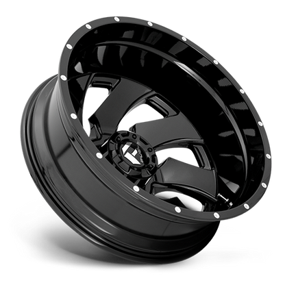 Dually Wheels 20X8.3 Cleaver Dually D574 8 On 210 Gloss Black Milled 154.3 Bore -221 Offset Multi Spoke Outer Dually Fuel Off Road Wheels