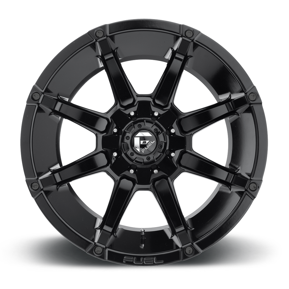 Aluminum Wheels 20X10 Coupler D575 5 On 139.7/5 On 150 Gloss Black 110.3 Bore -24 Offset 8 Spoke Fuel Off Road Wheels
