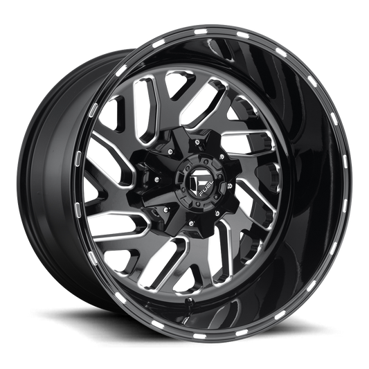 Aluminum Wheels 20X10 Triton D581 5 On 139.7/5 On 150 Gloss Black Milled 110.1 Bore -18 Offset Mesh Spoke 40 Lbs Fuel Off Road Wheels