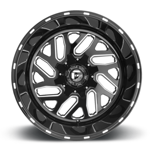Aluminum Wheels 22X10 Triton D581 6 On 135/6 On 139.7 Gloss Black Milled 106.1 Bore -19 Offset Mesh Spoke Fuel Off Road Wheels