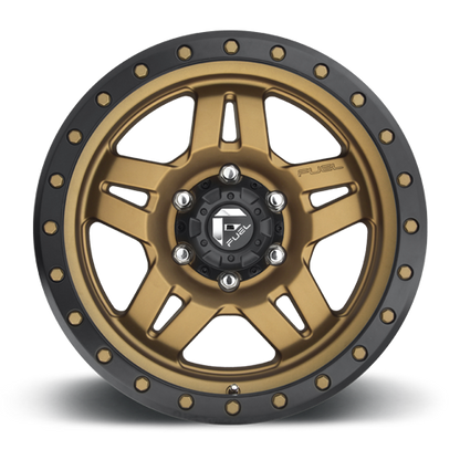 Aluminum Wheels 18X9 Anza D583 8 On 170 Bronze 125.1 Bore 1 Offset 5 Spoke Fuel Off Road Wheels