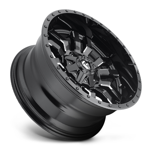 Aluminum Wheels 18X9 Sledge D595 8 On 180 Gloss Black Milled 124.3 Bore -12 Offset Fuel Off Road Wheels