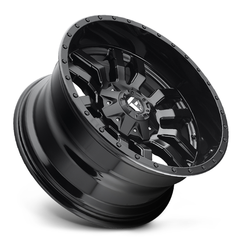 Aluminum Wheels 18X9 Sledge D596 5 On 139.7/5 On 150 Matte Black/Gloss Black Lip 110.1 Bore 20 Offset Fuel Off Road Wheels