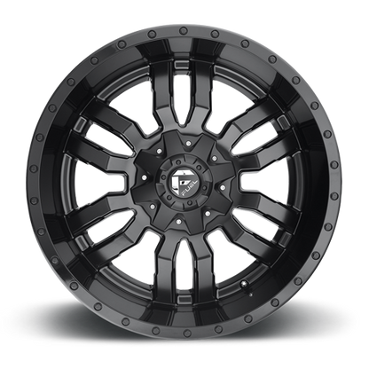 Aluminum Wheels 20X9 Sledge D596 5 On 114.3/5 On 120 Matte Black/Gloss Black Lip 72.56 Bore 35 Offset Fuel Off Road Wheels