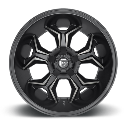 Aluminum Wheels 20X9 Avenger D605 6 On 135/6 On 139.7 Matte Black/Machined Dark Tint 106.3 Bore 1 Offset 5 Spoke Fuel Off Road Wheels