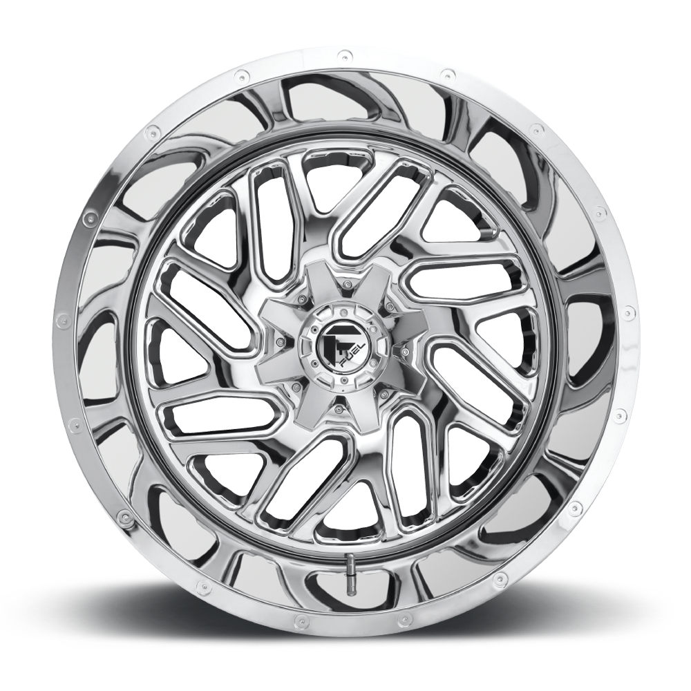 Aluminum Wheels 20X12 Triton D609 8 On 165.1 Chrome Plated 125.1 Bore -43 Offset Mesh Spoke Fuel Off Road Wheels