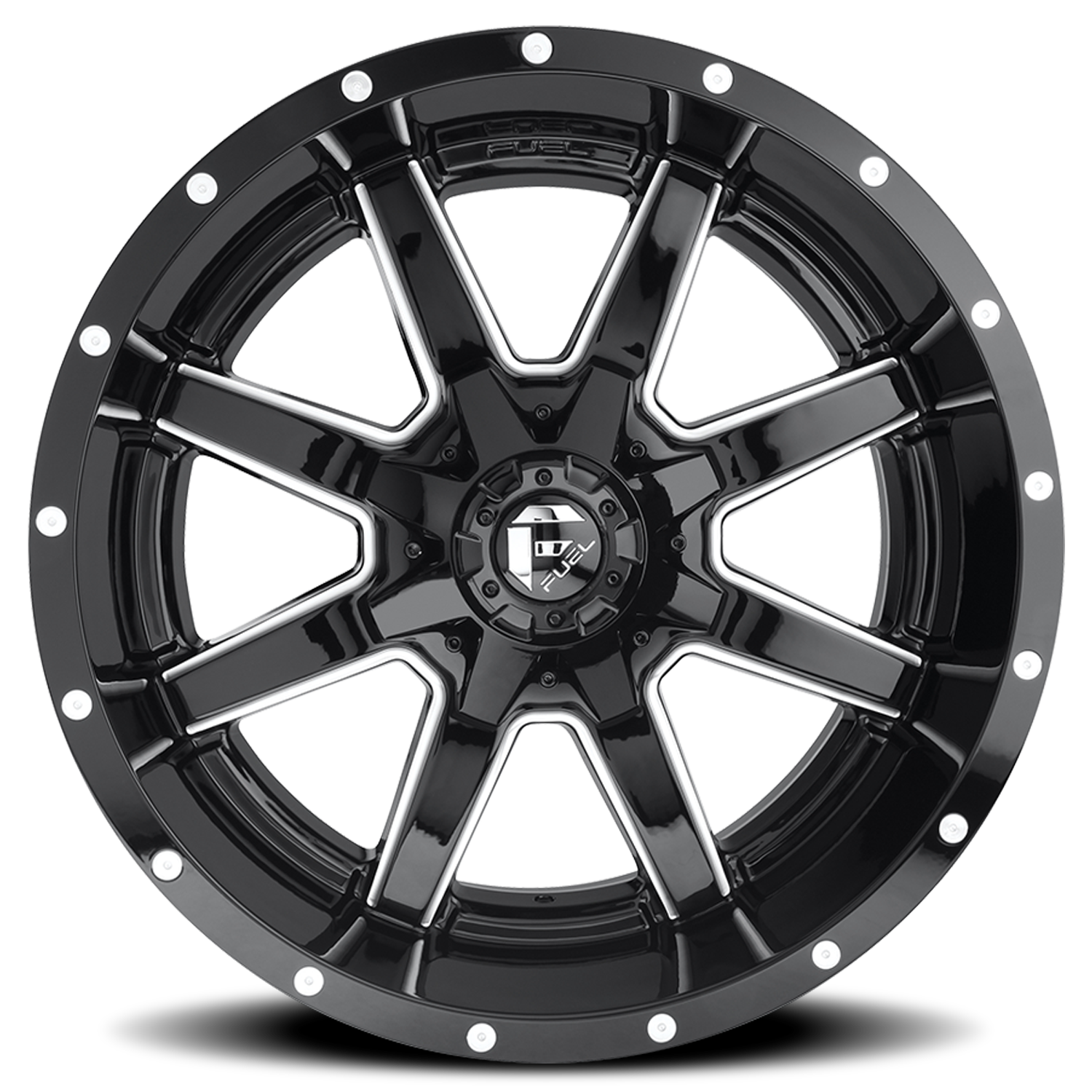 Aluminum Wheels 18X9 Maverick D610 6 On 135/6 On 139.7 Gloss Black Milled 106.1 Bore -13 Offset Fuel Off Road Wheels