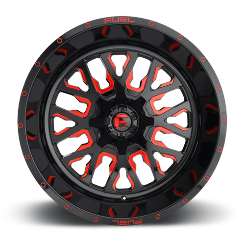Aluminum Wheels 18X9 Stroke D612 6 On 135/6 On 139.7 Gloss Red Milled 106.3 Bore 20 Offset Fuel Off Road Wheels