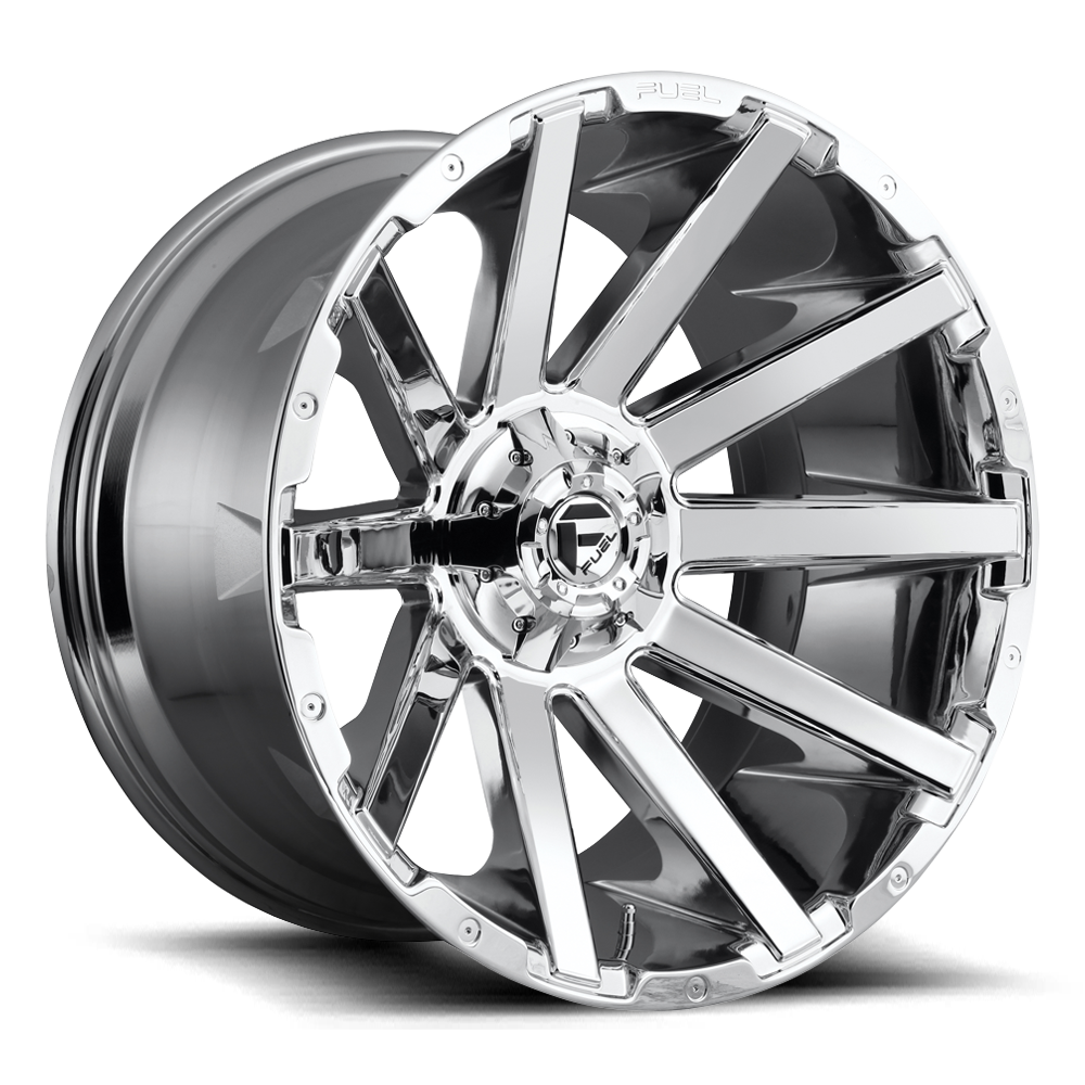 Aluminum Wheels 20X9 Contra D614 8 On 165.1 Chrome 125.2 Bore 1 Offset Multi Spoke Fuel Off Road Wheels