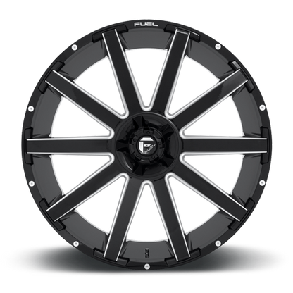 Aluminum Wheels 20X9 Contra D616 6 On 120/6 On 139.7 Matte Black Milled 78.1 Bore 19 Offset Multi Spoke Fuel Off Road Wheels