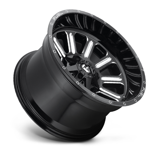 Aluminum Wheels 18X9 Hardline D620 6 On 135/6 On 139.7 Gloss Black Milled 106.3 Bore -12 Offset Fuel Off Road Wheels