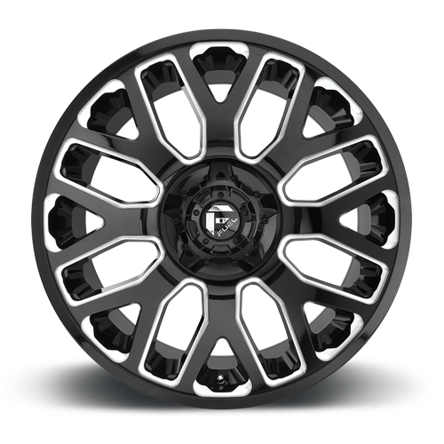 Aluminum Wheels 20X9 Warrior D623 5 On 114.3/5 On 127 Gloss Black/Milled 78.1 Bore 20 Offset Fuel Off Road Wheels