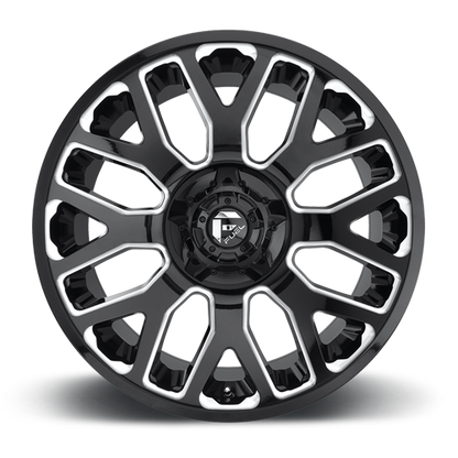 Aluminum Wheels 20X9 Warrior D623 6 On 135/6 On 139.7 Gloss Black Milled 106.3 Bore 20 Offset Fuel Off Road Wheels