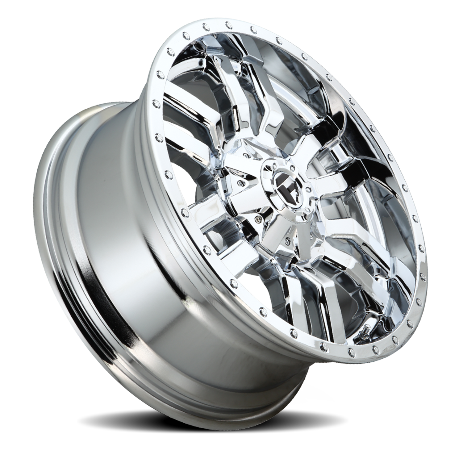 Aluminum Wheels 20X9 Sledge D631 8 On 165.1 Chrome Plated 125.1 Bore 1 Offset Fuel Off Road Wheels