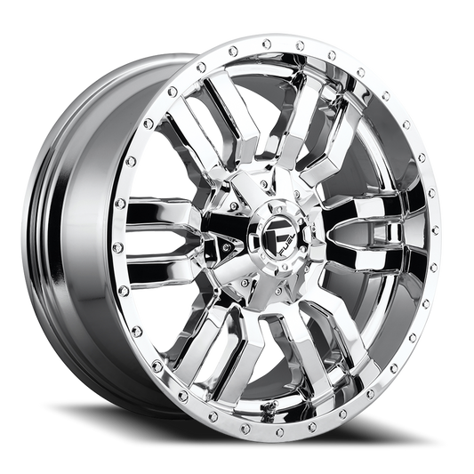 Aluminum Wheels 20X9 Sledge D631 6 On 135/6 On 139.7 Chrome Plated 106.1 Bore 1 Offset Fuel Off Road Wheels