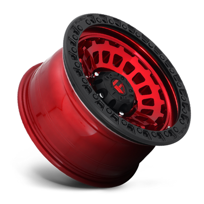 Aluminum Wheels 17X9 Zephyr D632 5 On 127 Candy Red W/Matte Black Ring 71.6 Bore -12 Offset Fuel Off Road Wheels