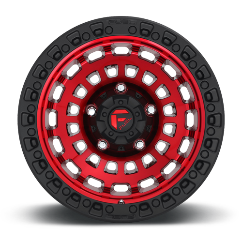Aluminum Wheels 17X9 Zephyr D632 5 On 127 Candy Red W/Matte Black Ring 71.6 Bore 1 Offset Fuel Off Road Wheels